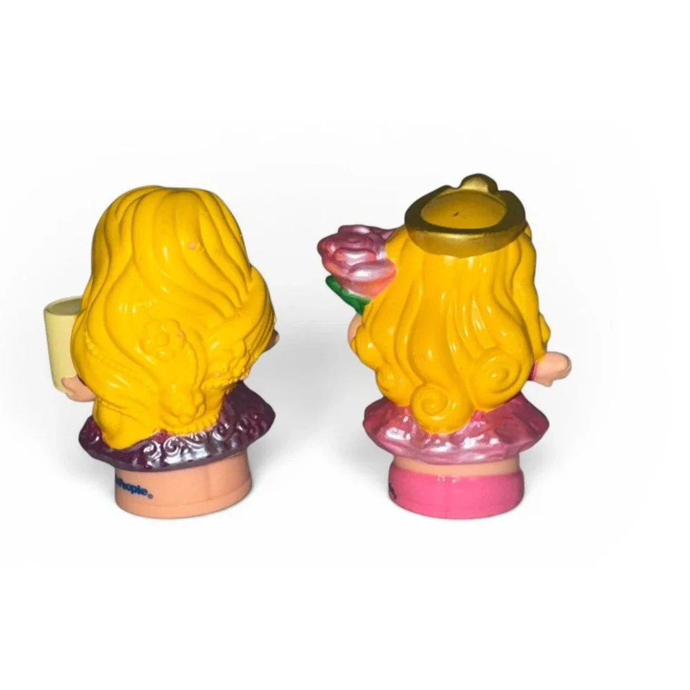 Fisher Price Little People Disney Rapunzel Aurora Figures DRH12 Set of 2